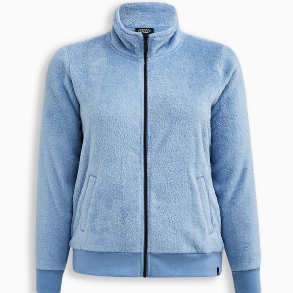 NWT Torrid Faux Fur Active Bomber Jacket, Size 1 (14-16) - Picture 3 of 15